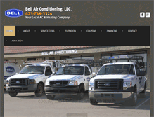 Tablet Screenshot of bellairconditioningaz.com